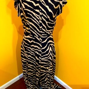 ALICE TEMPERLEY RAYON LONG DRESS SIZE 12 UK.  Bought in John Lewis, London.